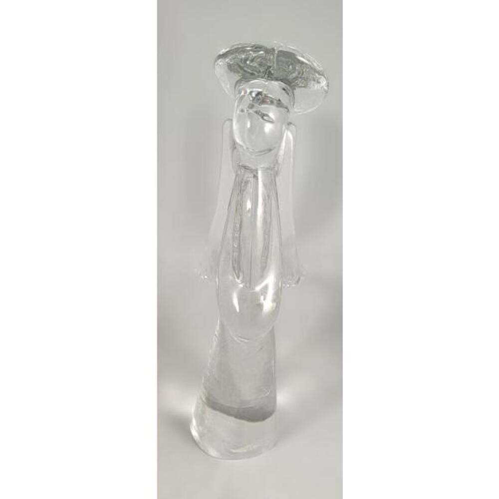 Vintage Lead Crystal Art Glass Angel with Halo